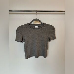 Aritzia Gray Short Sleeve T-Shirt